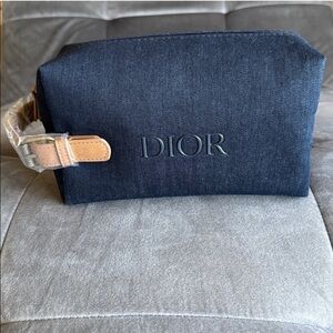 Dior Black and Brown Men's Toiletry Bag